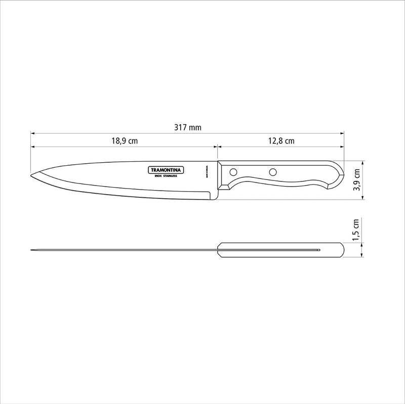 Kit Churrasco Tramontina 10 Peças Inox