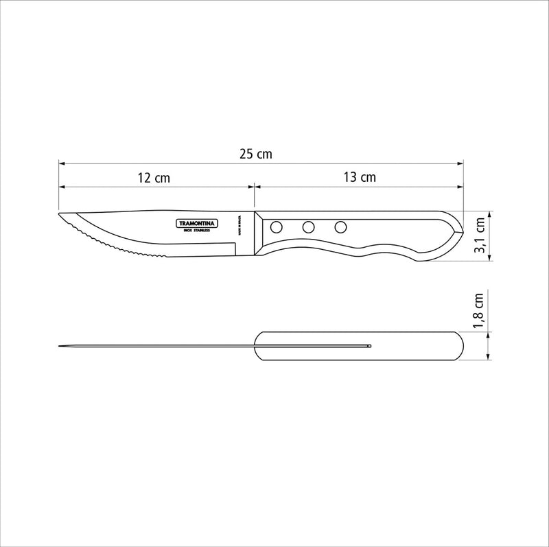 Kit Churrasco Tramontina 10 Peças Inox