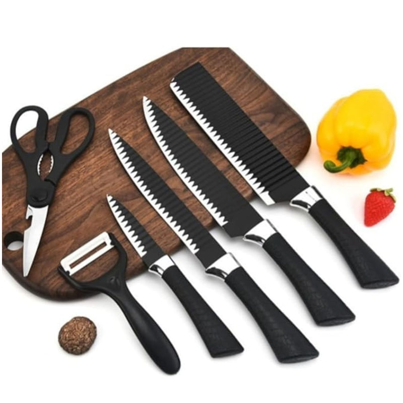 Kit Facas Cozinha Jogo 6 Peças